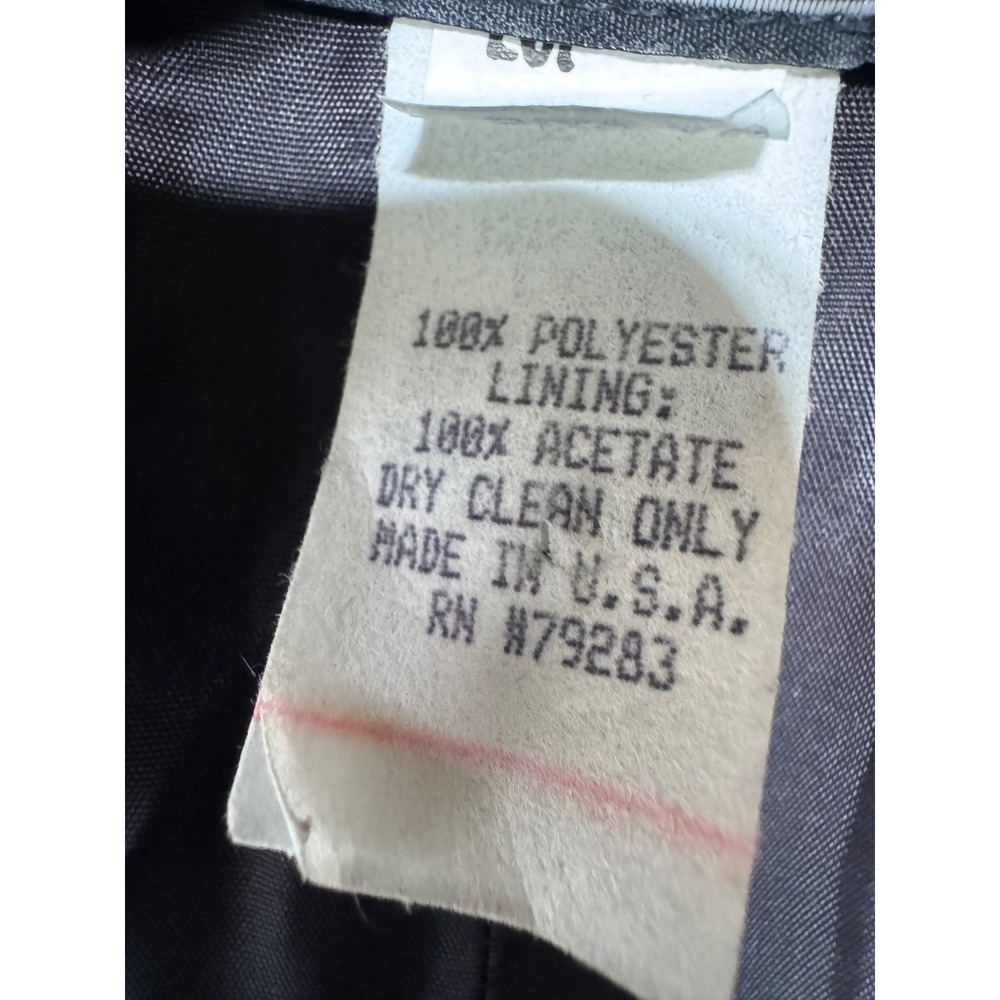 Alex Evenings Vintage 16 Black Velvet Sheer Sleeve Rhinestone Clasp Formal Top - Picture 5 of 11